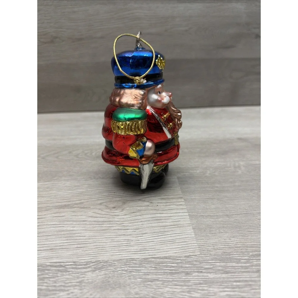 Summit Santa Blown Glass Christmas Ornament‎ Glitter Sack Toys And Nutcracker